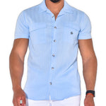 Limbizo - Short Sleeves Shirt for Men - Sarman Fashion - Wholesale Clothing Fashion Brand for Men from Canada