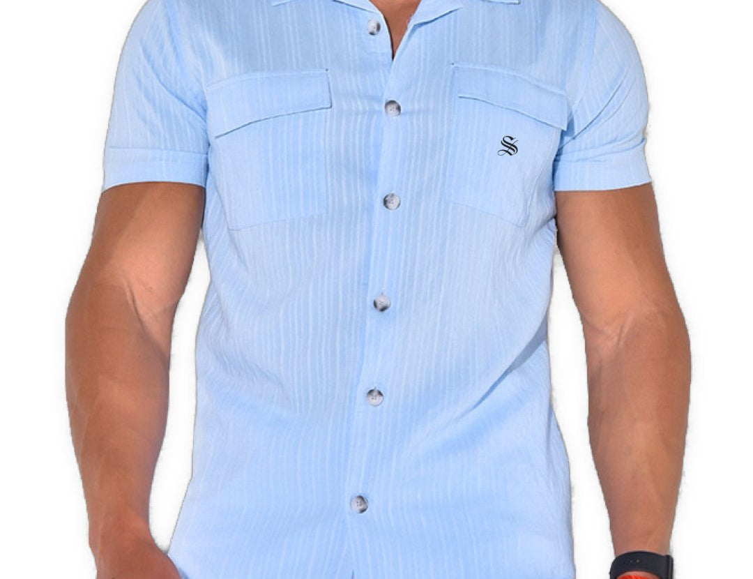 Limbizo - Short Sleeves Shirt for Men - Sarman Fashion - Wholesale Clothing Fashion Brand for Men from Canada