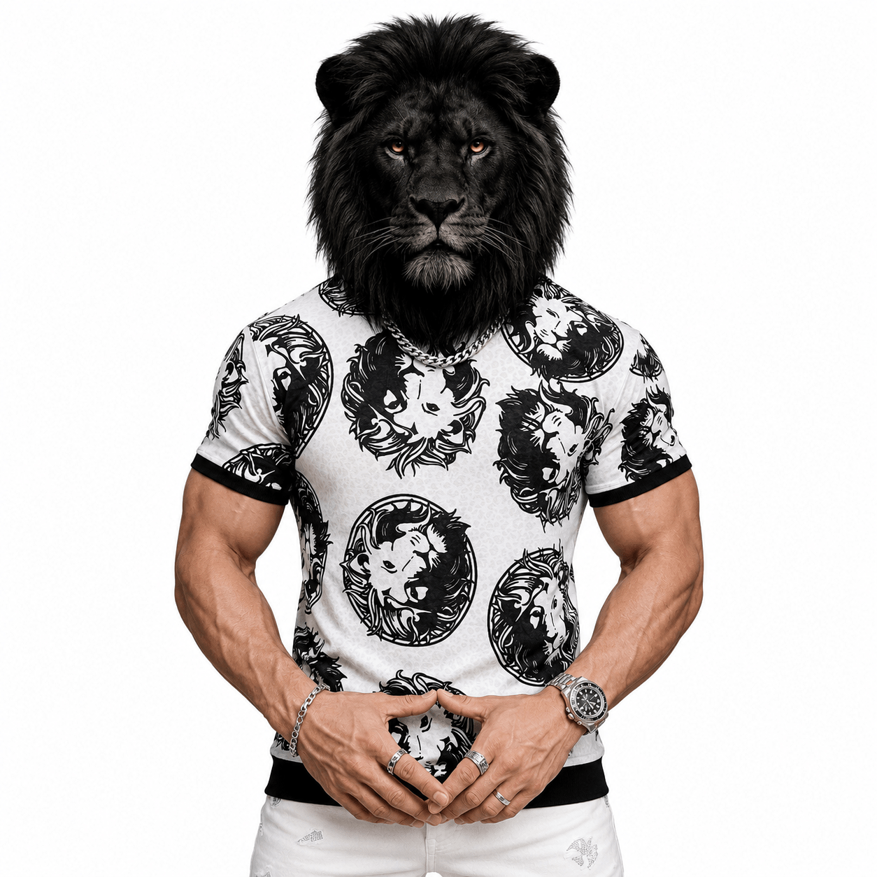LionK - T-Shirt for Men - Sarman Fashion - Wholesale Clothing Fashion Brand for Men from Canada