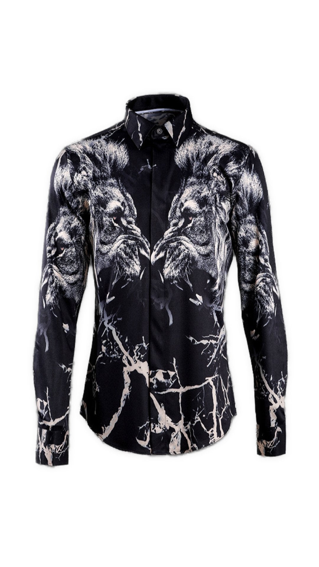 LionKing - Long Sleeves Shirt for Men - Sarman Fashion - Wholesale Clothing Fashion Brand for Men from Canada