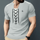 LiSV - V - Neck T-Shirt for Men - Sarman Fashion - Wholesale Clothing Fashion Brand for Men from Canada
