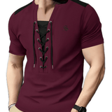 LiSV - V - Neck T-Shirt for Men - Sarman Fashion - Wholesale Clothing Fashion Brand for Men from Canada
