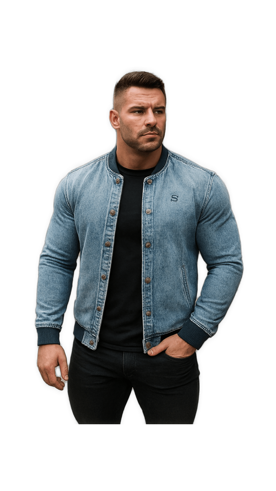 LKO 4 - Long Sleeve Jeans Jacket for Men - Sarman Fashion - Wholesale Clothing Fashion Brand for Men from Canada