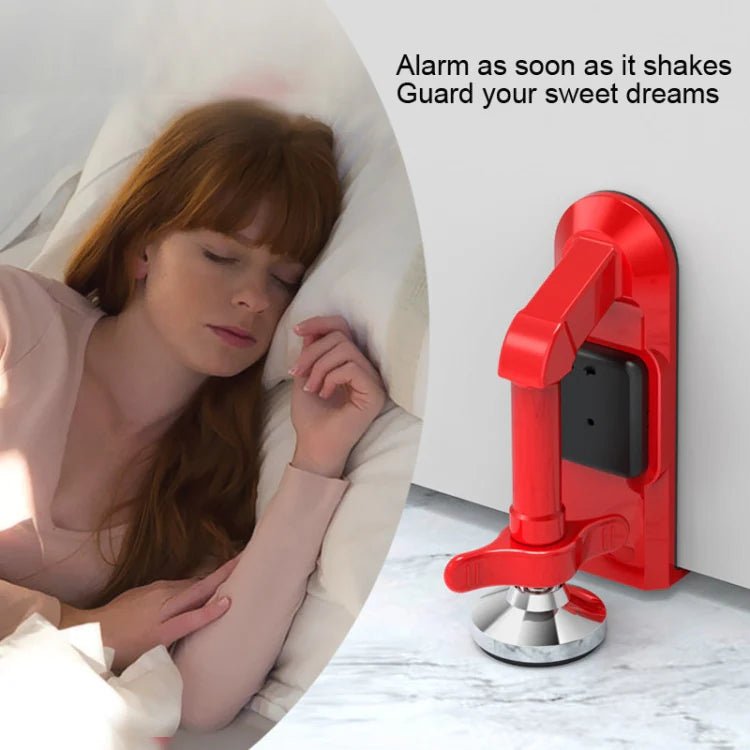Locks Self - Defense Door Stop Travel Accommodation Door Stop Door Lock Security Device, Style: Alarm Door Stop - Sarman Fashion - Wholesale Clothing Fashion Brand for Men from Canada