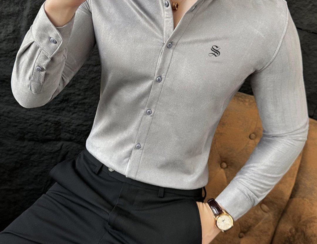 LOOOU - Long Sleeves Shirt for Men - Sarman Fashion - Wholesale Clothing Fashion Brand for Men from Canada
