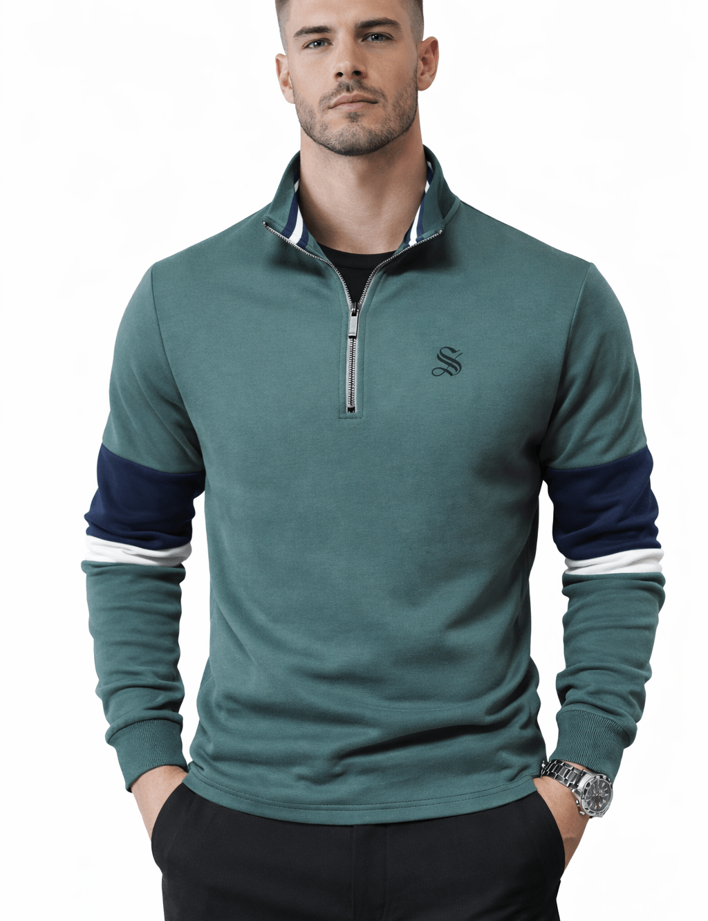 Lop - Long Sleeves Track Top for Men - Sarman Fashion - Wholesale Clothing Fashion Brand for Men from Canada