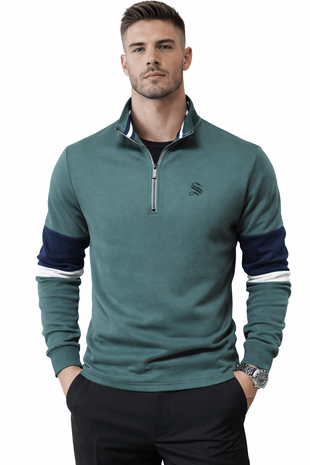 Lop - Long Sleeves Track Top for Men - Sarman Fashion - Wholesale Clothing Fashion Brand for Men from Canada