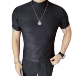 Losan 2 - High Neck T-shirt for Men - Sarman Fashion - Wholesale Clothing Fashion Brand for Men from Canada