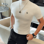 Losan 2 - High Neck T-shirt for Men - Sarman Fashion - Wholesale Clothing Fashion Brand for Men from Canada