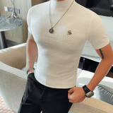 Losan 2 - High Neck T-shirt for Men - Sarman Fashion - Wholesale Clothing Fashion Brand for Men from Canada