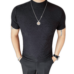 Losan 3 - High Neck T-shirt for Men - Sarman Fashion - Wholesale Clothing Fashion Brand for Men from Canada