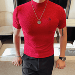 Losan 3 - High Neck T-shirt for Men - Sarman Fashion - Wholesale Clothing Fashion Brand for Men from Canada