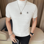 Losan 3 - High Neck T-shirt for Men - Sarman Fashion - Wholesale Clothing Fashion Brand for Men from Canada