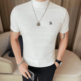 Losan 3 - High Neck T-shirt for Men - Sarman Fashion - Wholesale Clothing Fashion Brand for Men from Canada