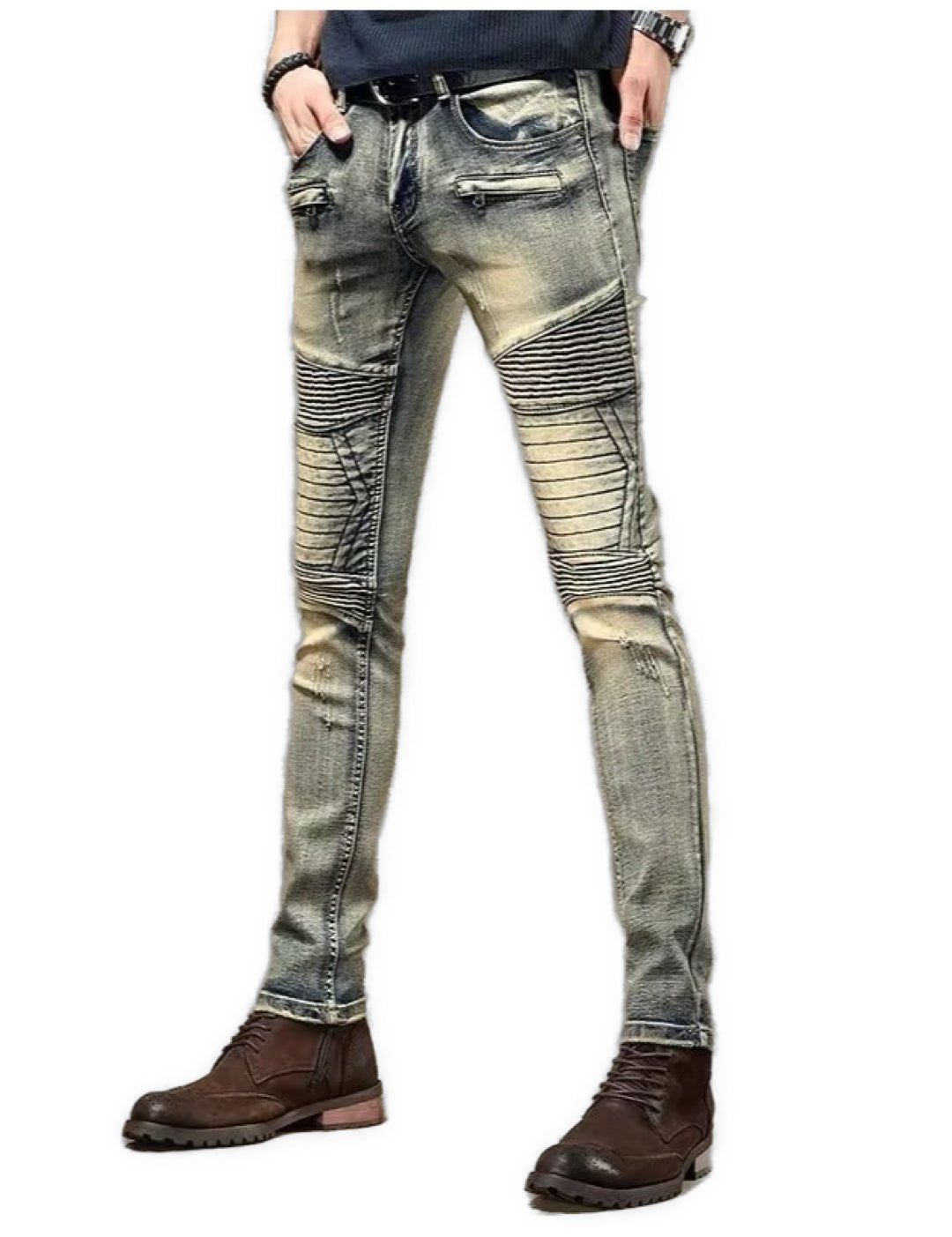 Lovuba 2 - Skinny Legs Denim Jeans for Men - Sarman Fashion - Wholesale Clothing Fashion Brand for Men from Canada