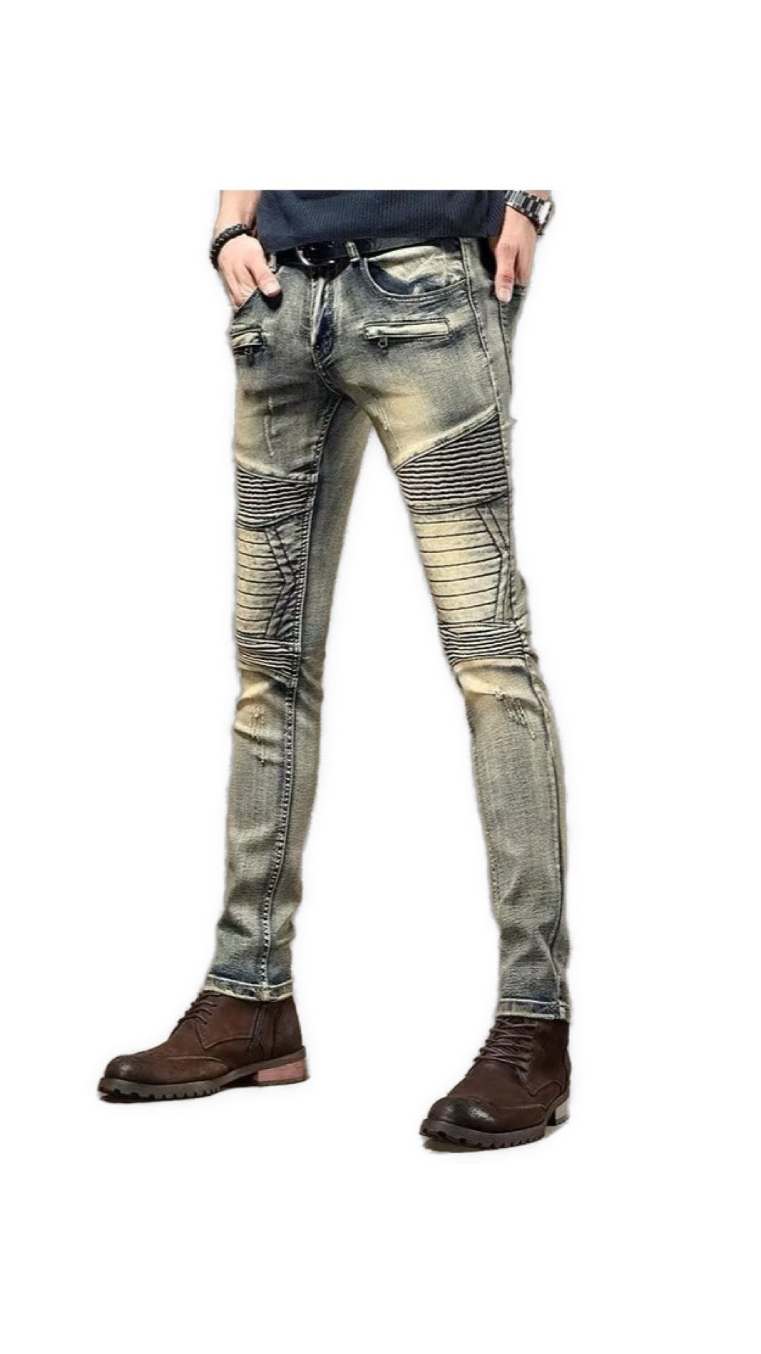 Lovuba 2 - Skinny Legs Denim Jeans for Men - Sarman Fashion - Wholesale Clothing Fashion Brand for Men from Canada
