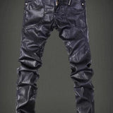 Luodria 2 - Pu Leather Joggers for Men - Sarman Fashion - Wholesale Clothing Fashion Brand for Men from Canada
