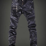 Luodria 3 - Pu Leather Joggers for Men - Sarman Fashion - Wholesale Clothing Fashion Brand for Men from Canada