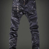 Luodria 3 - Pu Leather Joggers for Men - Sarman Fashion - Wholesale Clothing Fashion Brand for Men from Canada