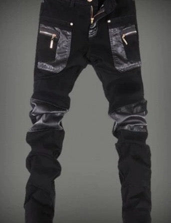 Luodria 4 - Pu Leather Joggers for Men - Sarman Fashion - Wholesale Clothing Fashion Brand for Men from Canada