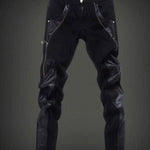 Luodria 5 - Pu Leather Joggers for Men - Sarman Fashion - Wholesale Clothing Fashion Brand for Men from Canada