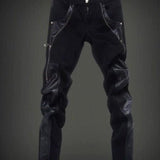 Luodria 5 - Pu Leather Joggers for Men - Sarman Fashion - Wholesale Clothing Fashion Brand for Men from Canada