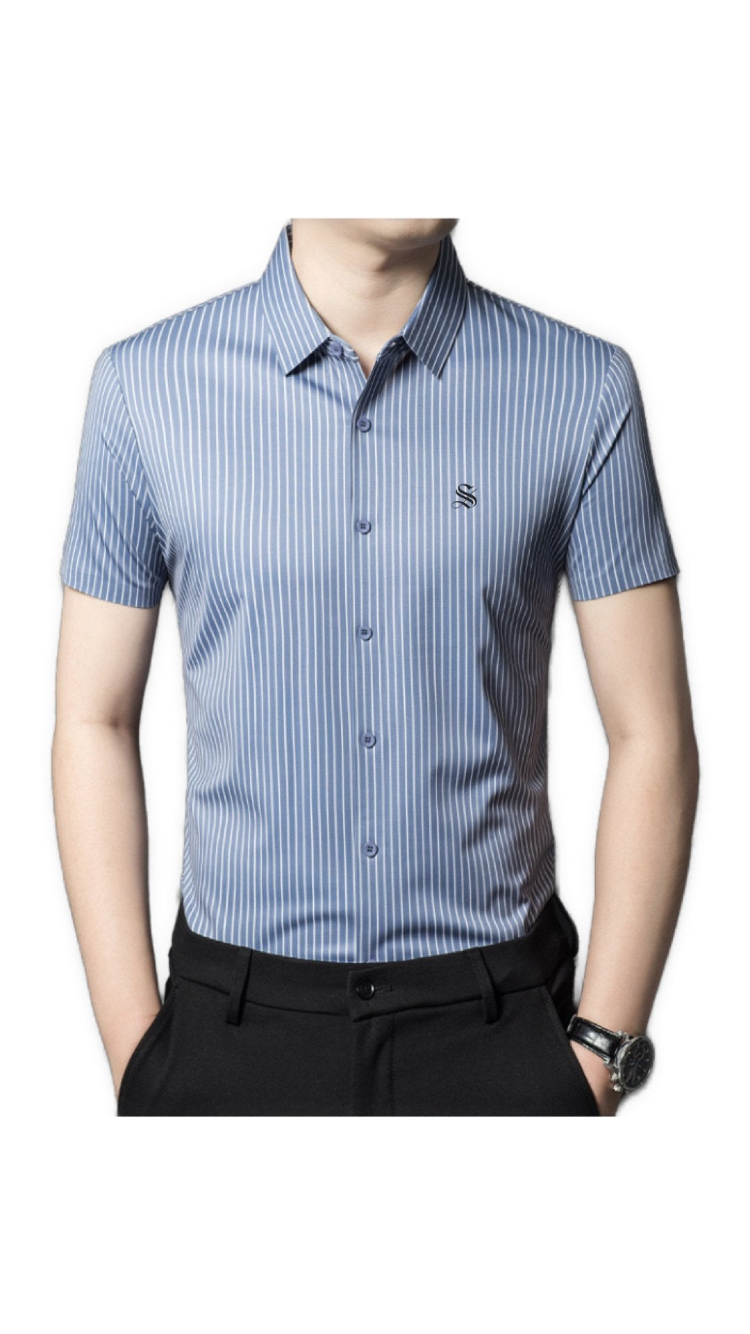 Madina - Short Sleeves Shirt for Men - Sarman Fashion - Wholesale Clothing Fashion Brand for Men from Canada