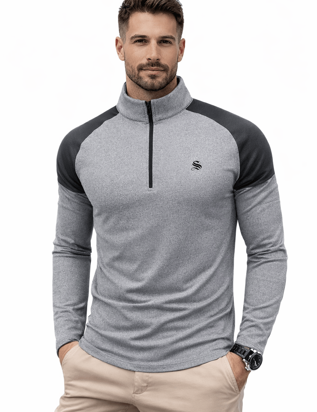 Markova - Track Top for Men - Sarman Fashion - Wholesale Clothing Fashion Brand for Men from Canada