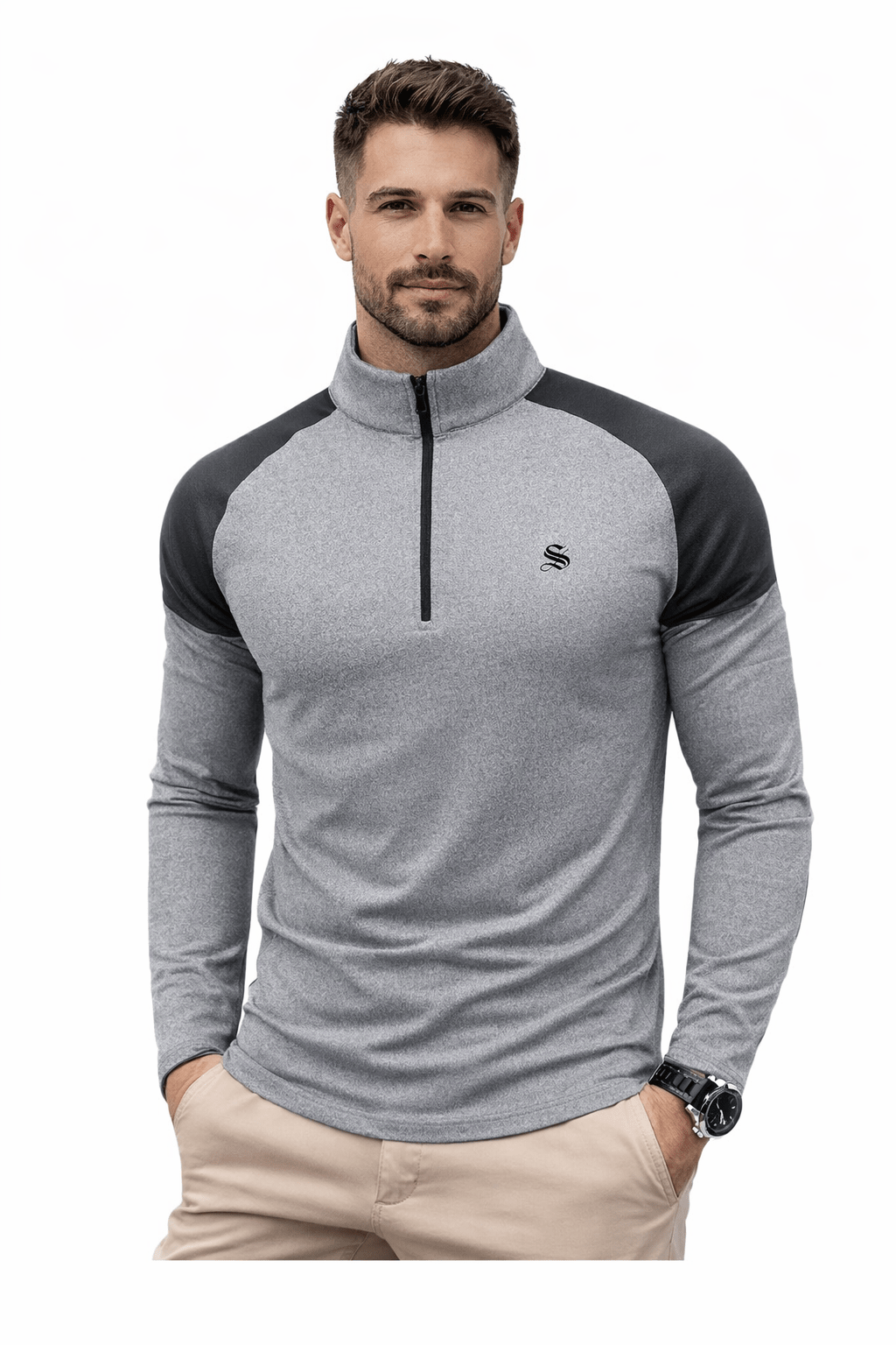 Markova - Track Top for Men - Sarman Fashion - Wholesale Clothing Fashion Brand for Men from Canada