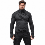 MArnega 2 - High Neck Long Sleeve Shirt for Men - Sarman Fashion - Wholesale Clothing Fashion Brand for Men from Canada