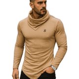 MArnega 4 - High Neck Long Sleeve Shirt for Men - Sarman Fashion - Wholesale Clothing Fashion Brand for Men from Canada