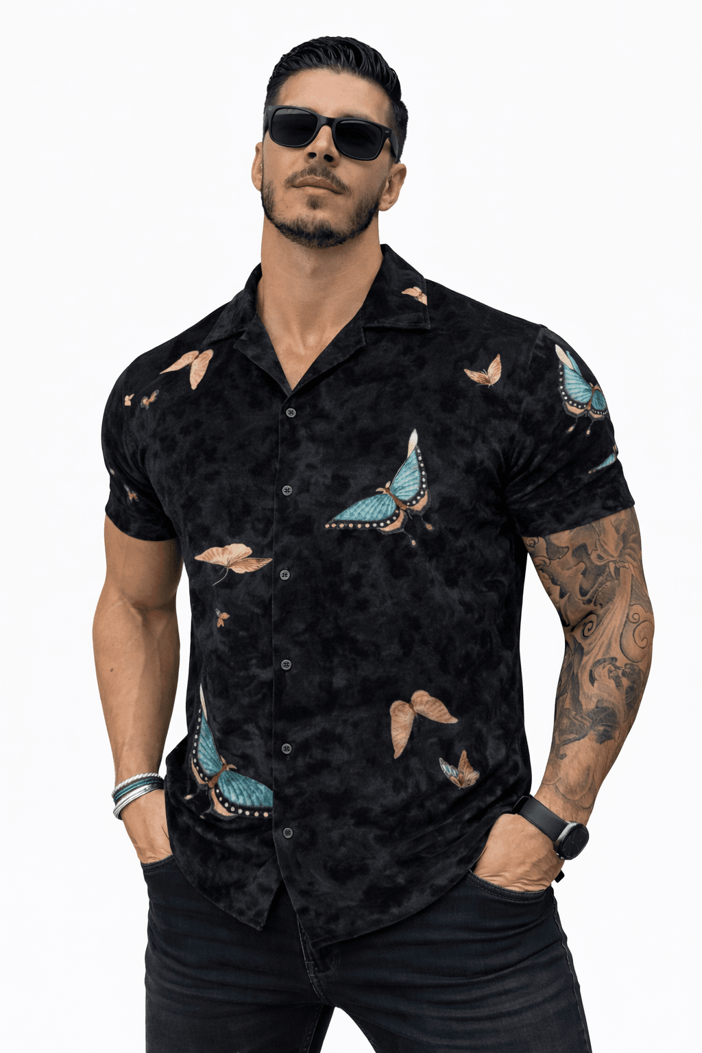 MazoAno 13 - Velvet Classic Shirt for Men - Sarman Fashion - Wholesale Clothing Fashion Brand for Men from Canada