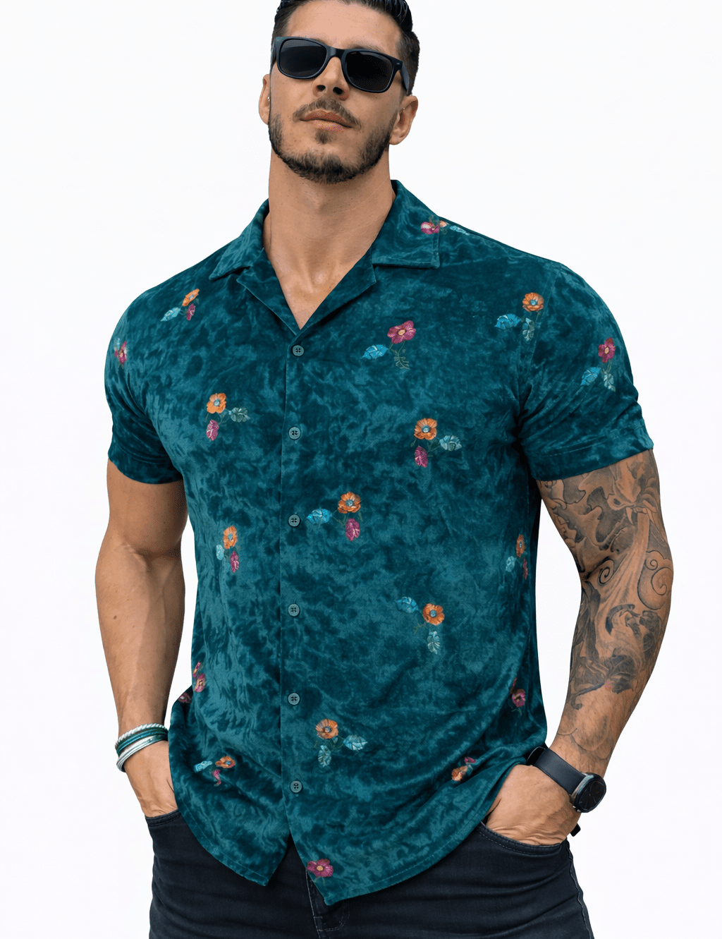 MazoAno 15 - Velvet Classic Shirt for Men - Sarman Fashion - Wholesale Clothing Fashion Brand for Men from Canada