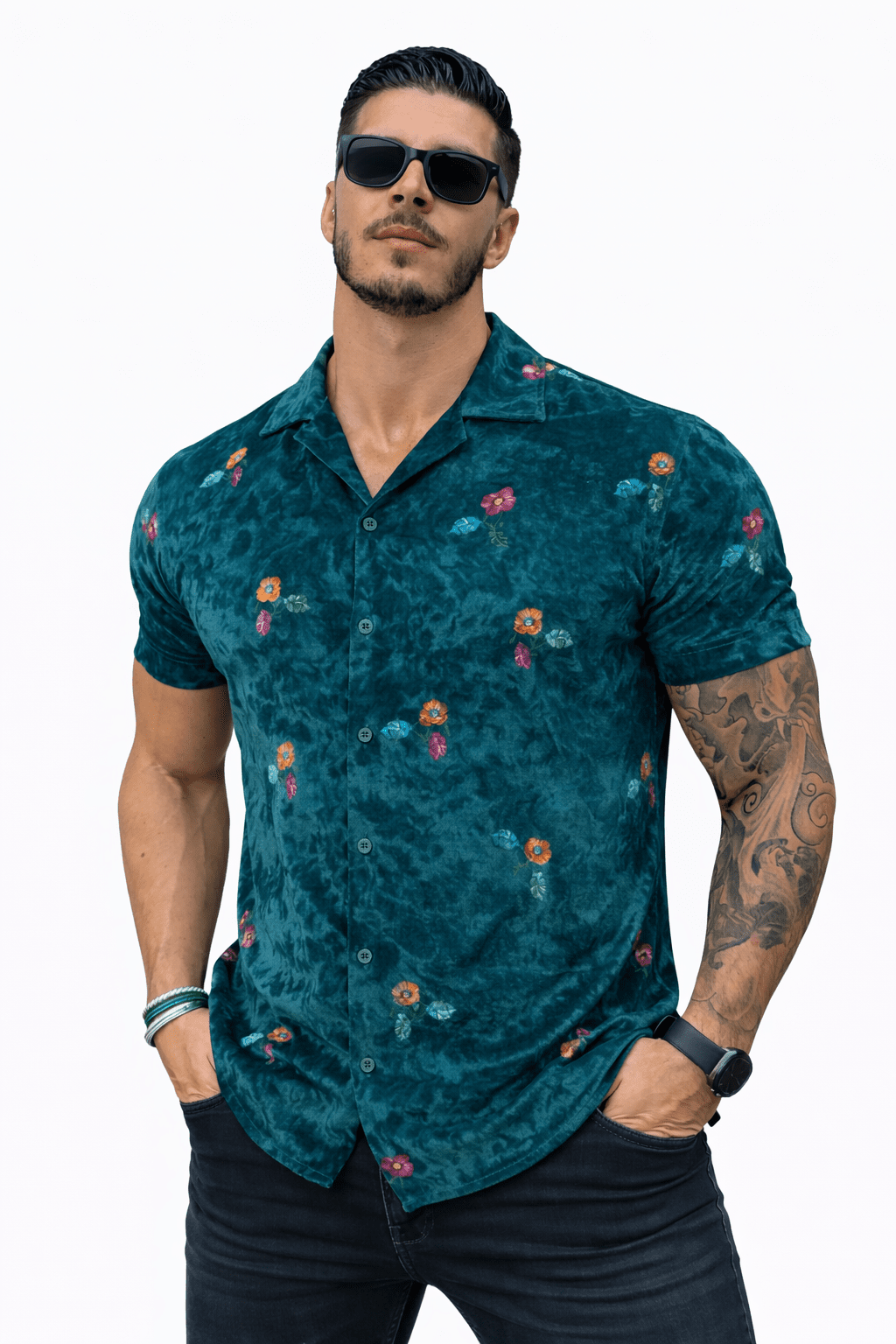 MazoAno 15 - Velvet Classic Shirt for Men - Sarman Fashion - Wholesale Clothing Fashion Brand for Men from Canada