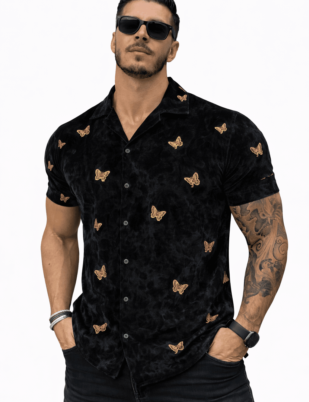 MazoAno 16 - Velvet Classic Shirt for Men - Sarman Fashion - Wholesale Clothing Fashion Brand for Men from Canada