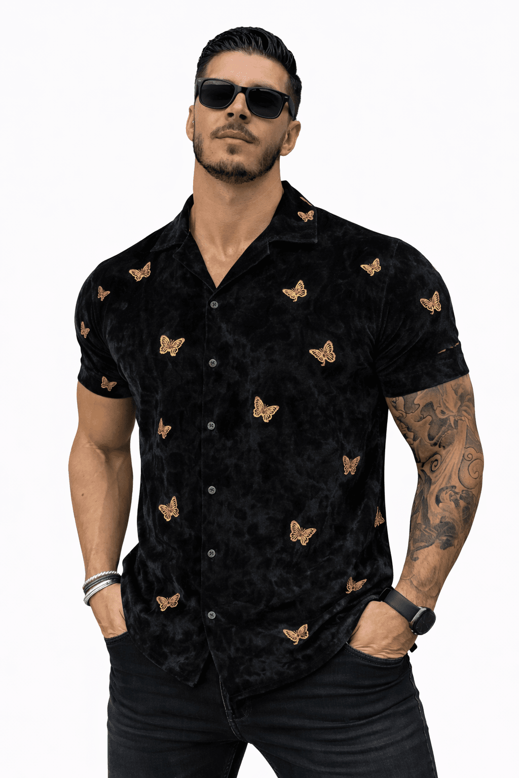 MazoAno 16 - Velvet Classic Shirt for Men - Sarman Fashion - Wholesale Clothing Fashion Brand for Men from Canada