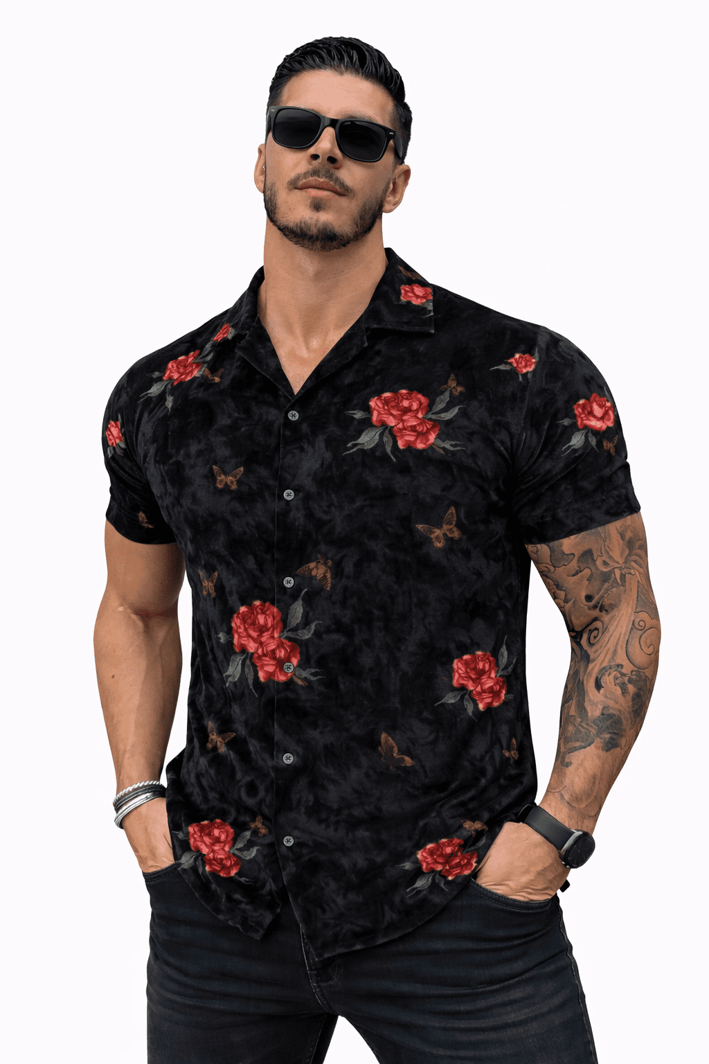 MazoAno 17 - Velvet Classic Shirt for Men - Sarman Fashion - Wholesale Clothing Fashion Brand for Men from Canada