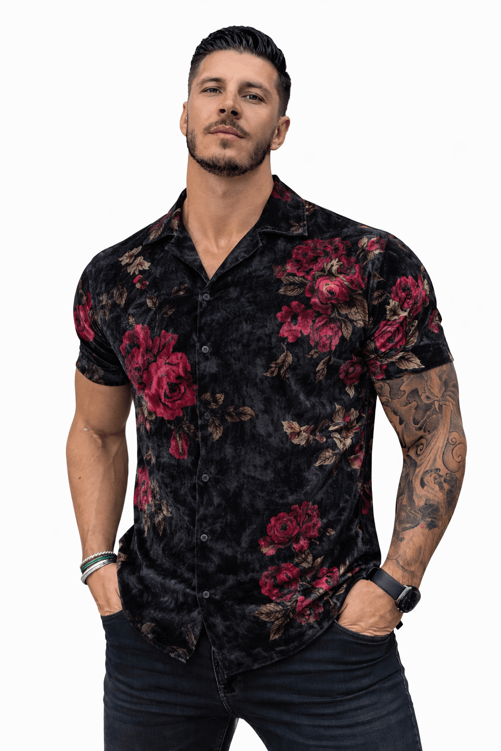 MazoAno 2 - Velvet Classic Shirt for Men - Sarman Fashion - Wholesale Clothing Fashion Brand for Men from Canada