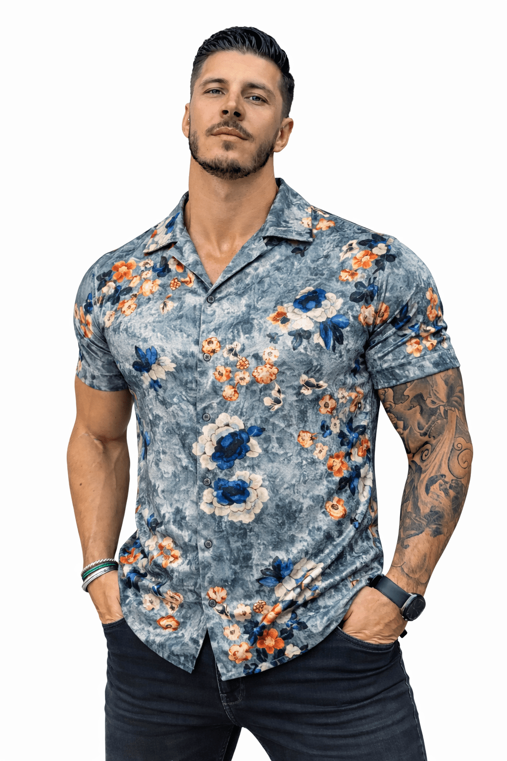 MazoAno 9 - Velvet Classic Shirt for Men - Sarman Fashion - Wholesale Clothing Fashion Brand for Men from Canada