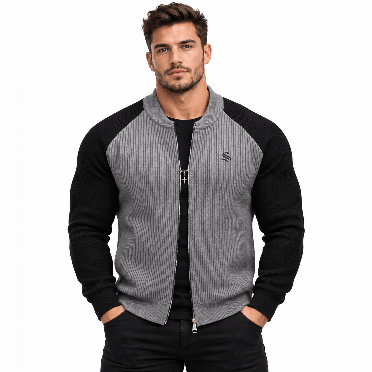 Meeti 56 - Long Sleeve Jacket for Men - Sarman Fashion - Wholesale Clothing Fashion Brand for Men from Canada