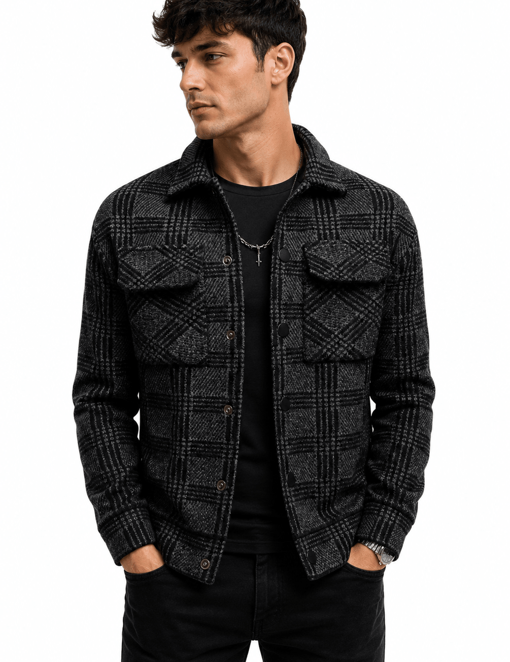 Meeti 60 - Long Sleeve Jacket for Men - Sarman Fashion - Wholesale Clothing Fashion Brand for Men from Canada