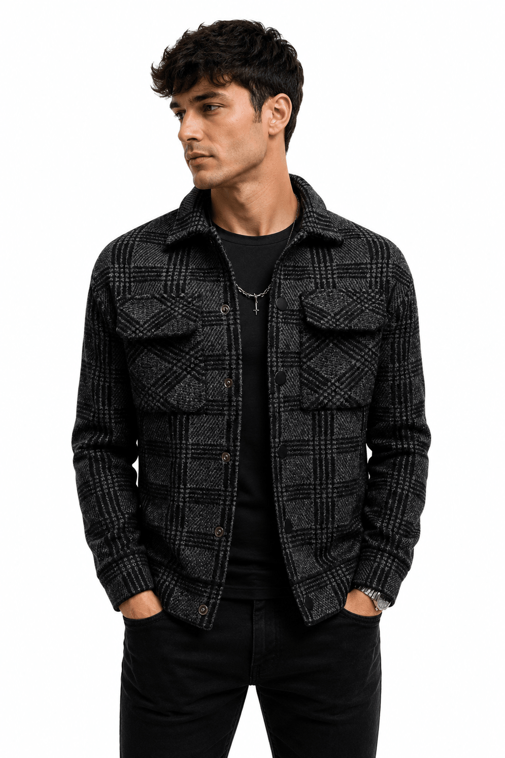 Meeti 60 - Long Sleeve Jacket for Men - Sarman Fashion - Wholesale Clothing Fashion Brand for Men from Canada