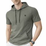 Mentol - Hood T-shirt for Men - Sarman Fashion - Wholesale Clothing Fashion Brand for Men from Canada