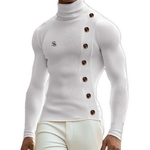 Mes - High Neck Sweater for Men - Sarman Fashion - Wholesale Clothing Fashion Brand for Men from Canada