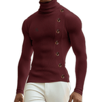 Mes - High Neck Sweater for Men - Sarman Fashion - Wholesale Clothing Fashion Brand for Men from Canada