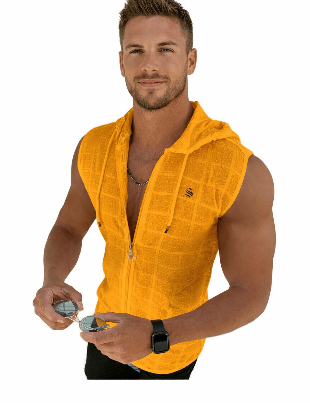 Mikanos - Hood T-Shirt for Men - Sarman Fashion - Wholesale Clothing Fashion Brand for Men from Canada