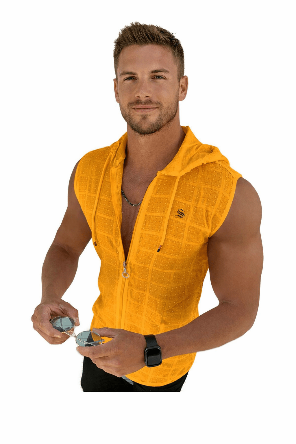 Mikanos - Hood T-Shirt for Men - Sarman Fashion - Wholesale Clothing Fashion Brand for Men from Canada