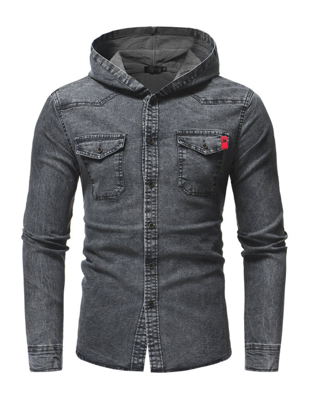 Minora - Hooded Long Sleeves Shirt for Men - Sarman Fashion - Wholesale Clothing Fashion Brand for Men from Canada