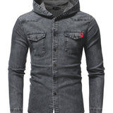 Minora - Hooded Long Sleeves Shirt for Men - Sarman Fashion - Wholesale Clothing Fashion Brand for Men from Canada