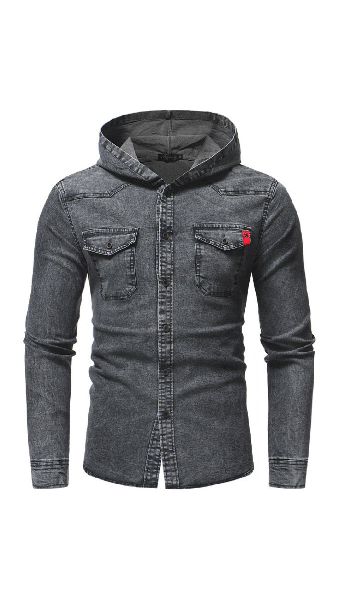 Minora - Hooded Long Sleeves Shirt for Men - Sarman Fashion - Wholesale Clothing Fashion Brand for Men from Canada